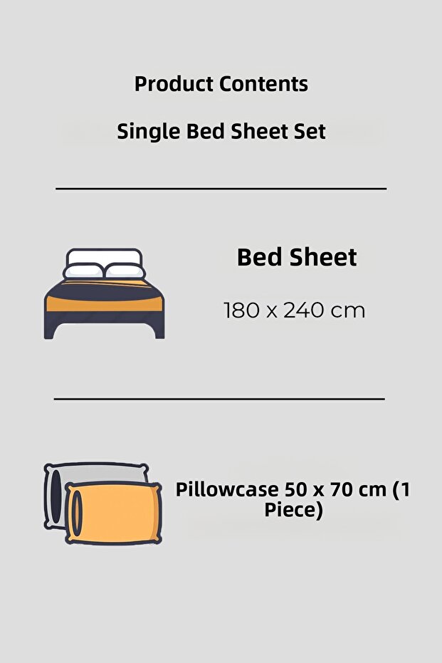 Ranforce 100% Cotton Single Bedspread Set - 4