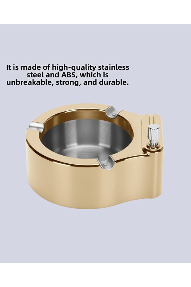 Refillable Lighter Ashtray Durable Construction - 3