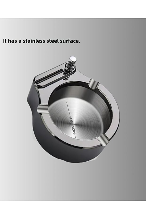 منفضة سجائر تعمل بالبنزين باللون الرمادي - ليسينا - 4