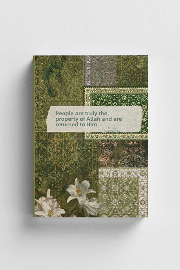 Collage Series 31 People Are Made Servants of God Islamic Notebook (Ayet-Hadisli)