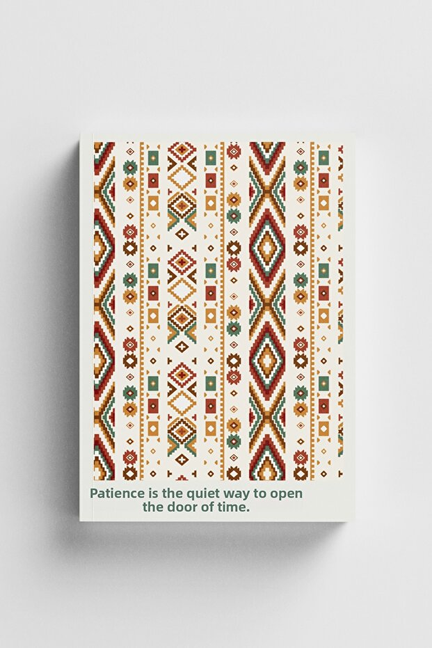 Patience Is Quietly Stealing the Door to Time Islamic Notebook (Ayet-Hadisli)
