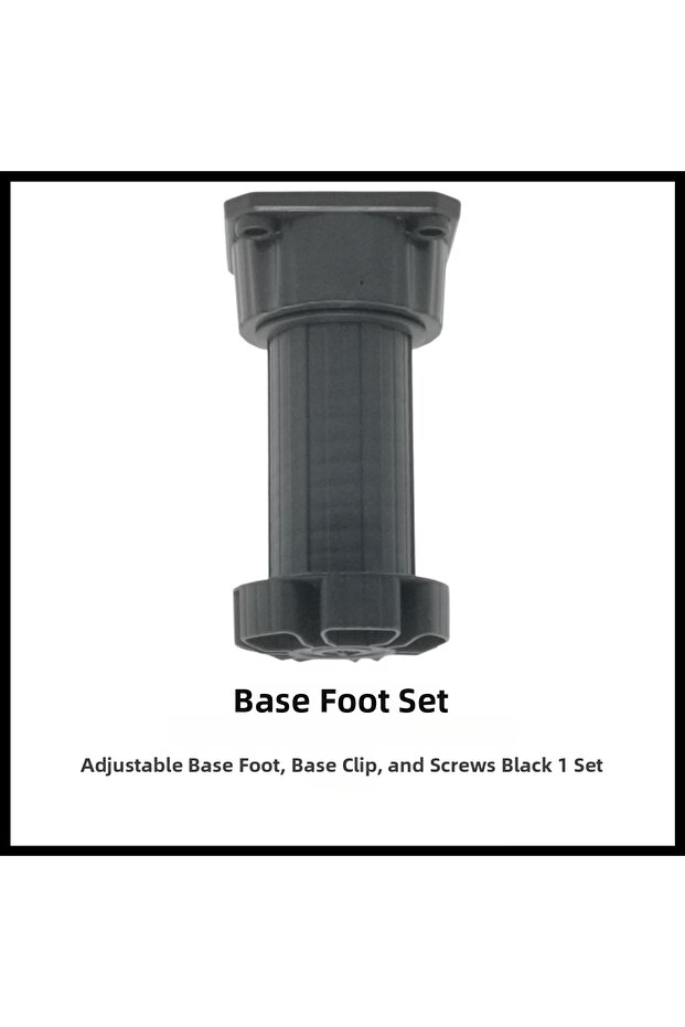 طقم أرجل للطاولة، 10 سم، أسود - 2