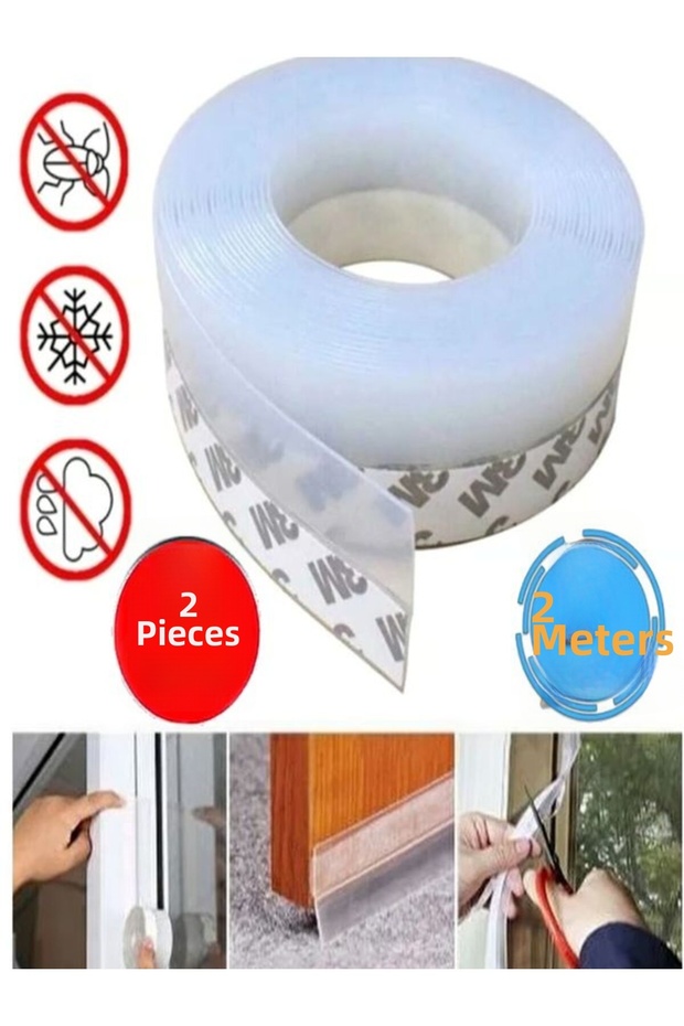 Wind and Cold Cutting Door Window Tape Pest Prevention 2 Meters 2 Grain Strips Tape