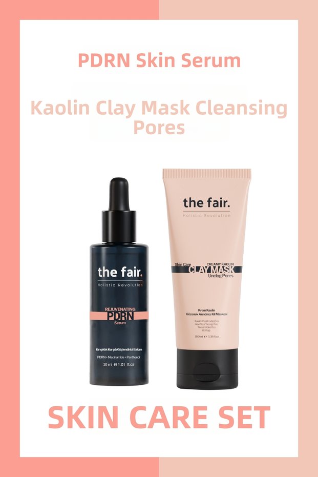 Rejuvenating Pdrn (Salmon Dna) Serum 30 ml Skin Serum and Kaolin 100 ml Clay Mask