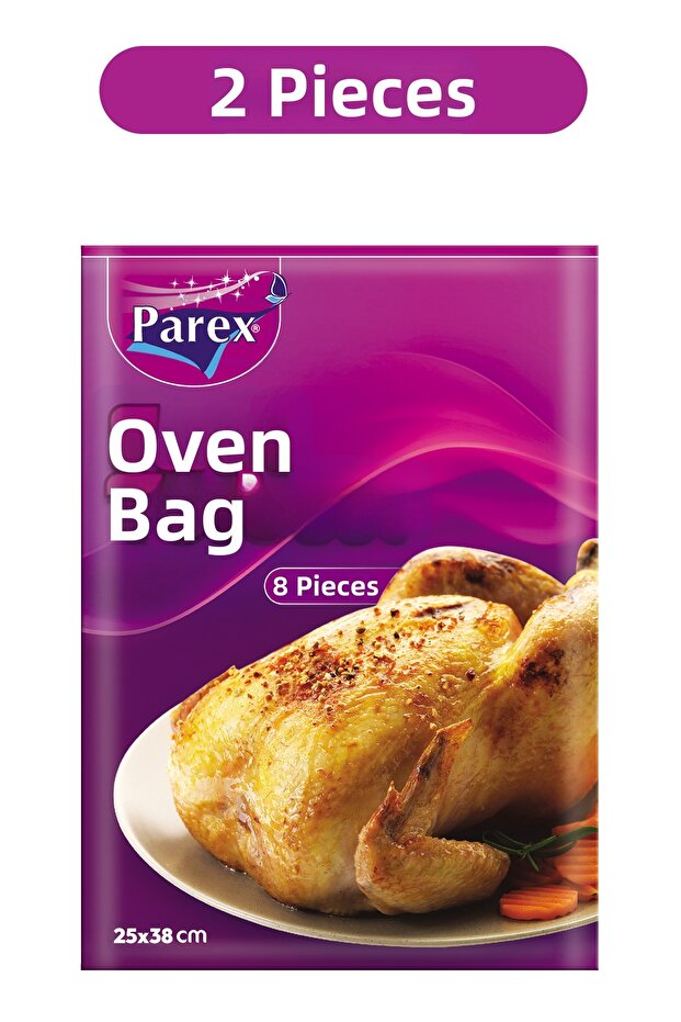 Oven Bag 8 Pieces 25 X 38 cm Set of Two