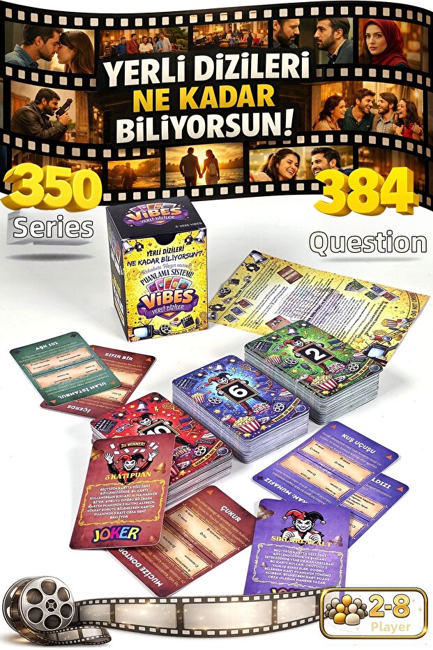 Vibes Local Series How Much Do You Know Box Game 210 Cards 2-8 Players Pc450