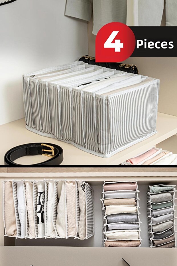 Accordion Organizer - L Large 24X37X18 cm 4 Pieces