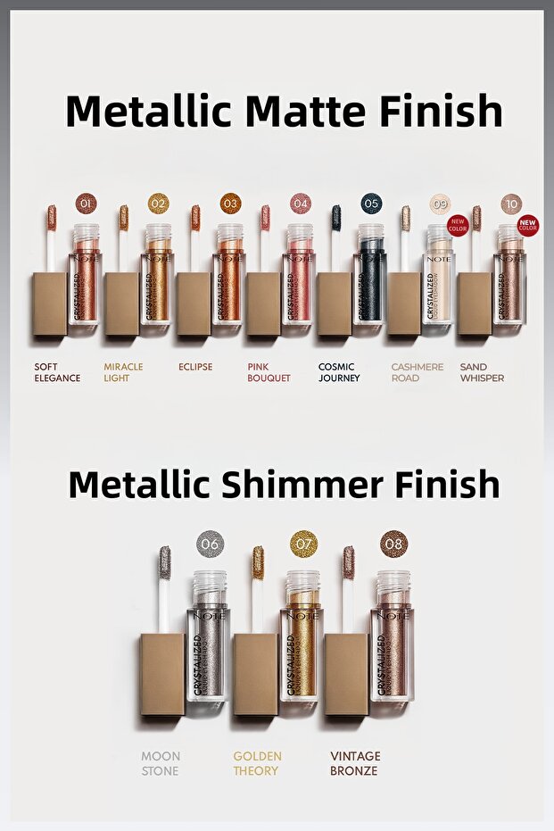 Metallic Eyeshadow: Crystalized Liquid Eyeshadow - 03 Eclipse - 5