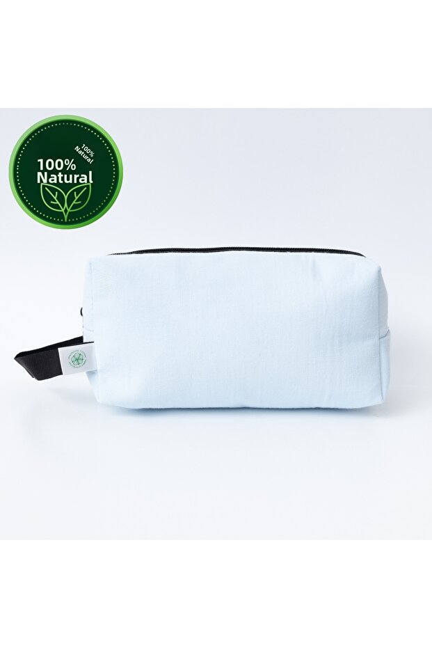 100% Muslin Cotton Mother Baby Makeup & Hand Bag | Natural and Multi-Purpose