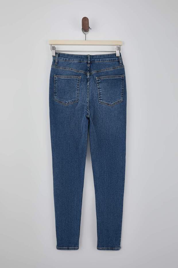 Mavi Yüksek Bel Ekstra Esnek Skinny Vücudu Saran Jeans TWOSS26JE00155 - 6