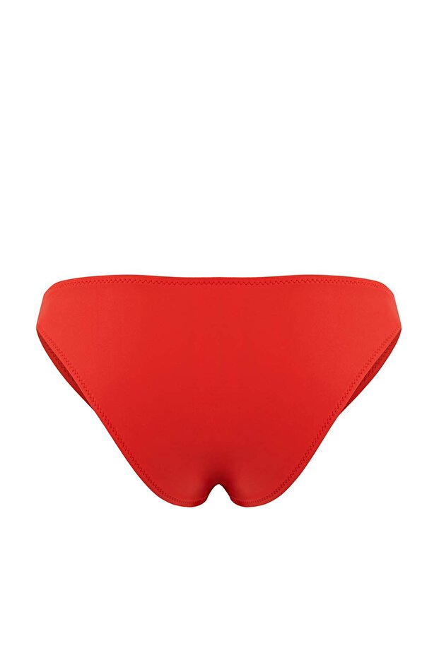 Kırmızı Normal Bel Brazilian Basic Bikini Altı TBESS26BA00006 - 4