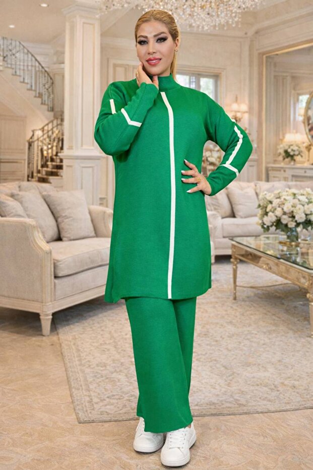 Tooling Tunic and Pants Knitted Cotton Fabric High Quality Embroidered Thick Fabric