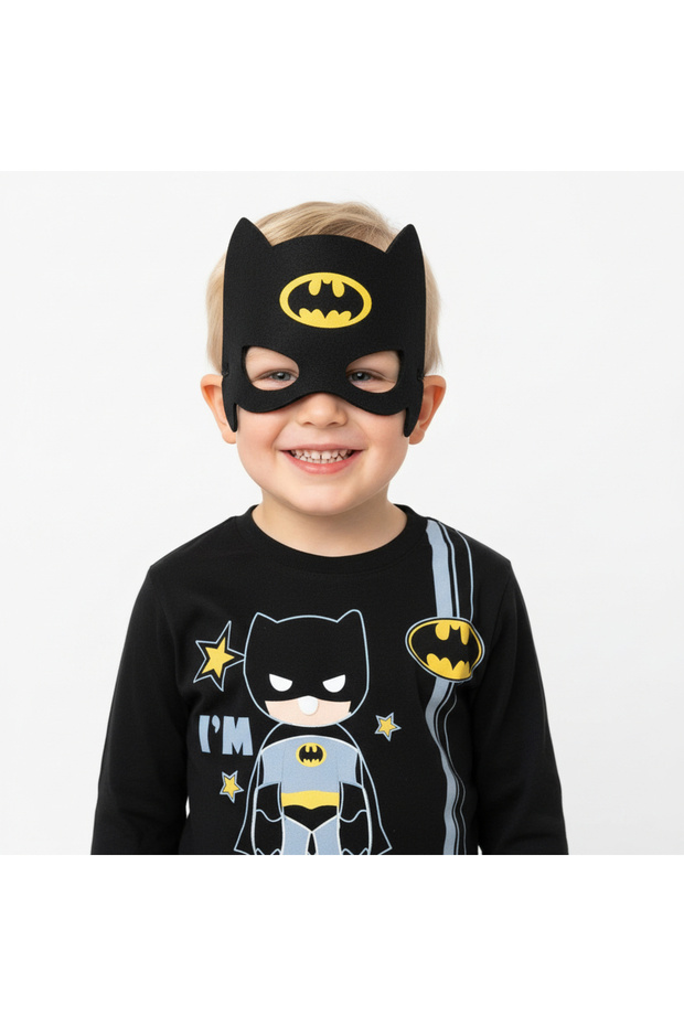 100% Cotton 3-Piece Pajama Sets with Eye Mask Character Print for Children