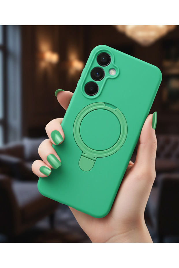 Soft Design Compatible with Samsung Galaxy A24 5g Magsafe Ring Stand Inside Velvet Cover