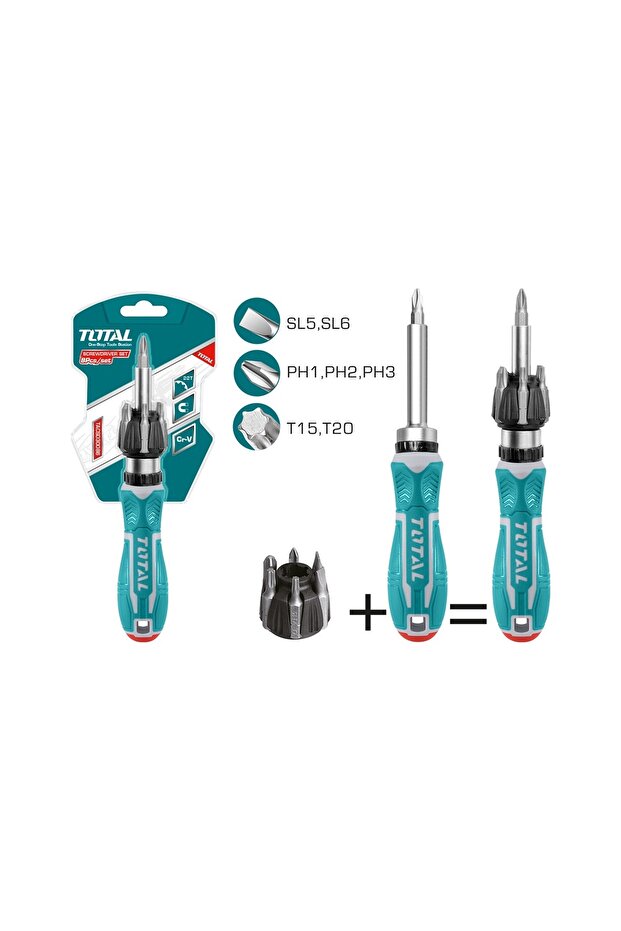 8 Parça Bits Uçlu Tornavida Seti - 1