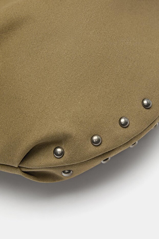 Halka zımbalı shopper çanta - 5