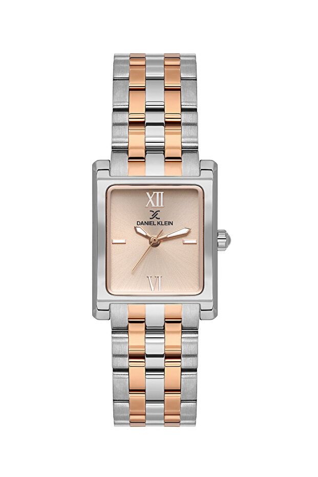 Premium Silver and Rose Gold Stainless Steel Watch for Women DK.1.14111-6