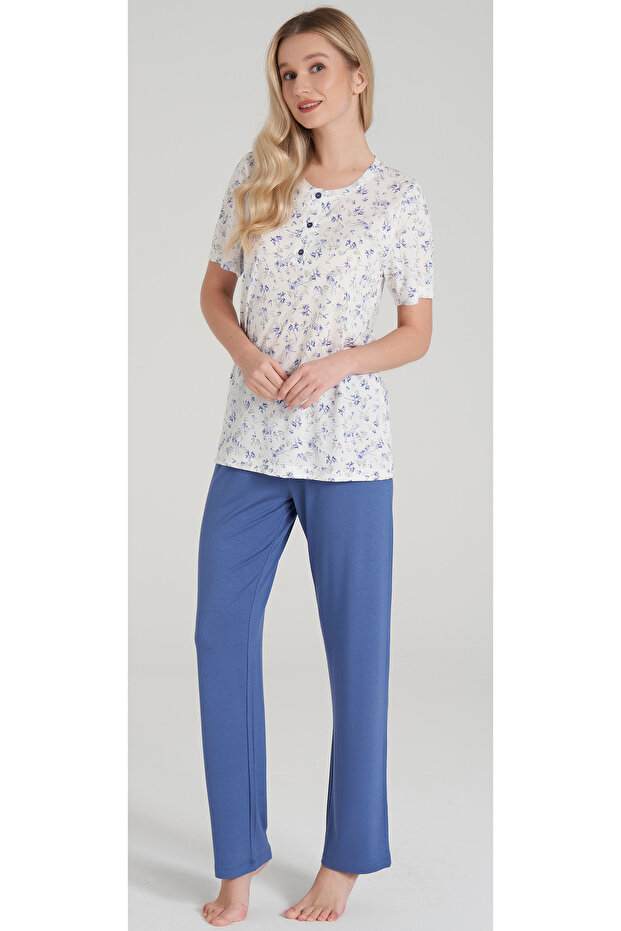 Women's Short Sleeve Pajama Set 1616