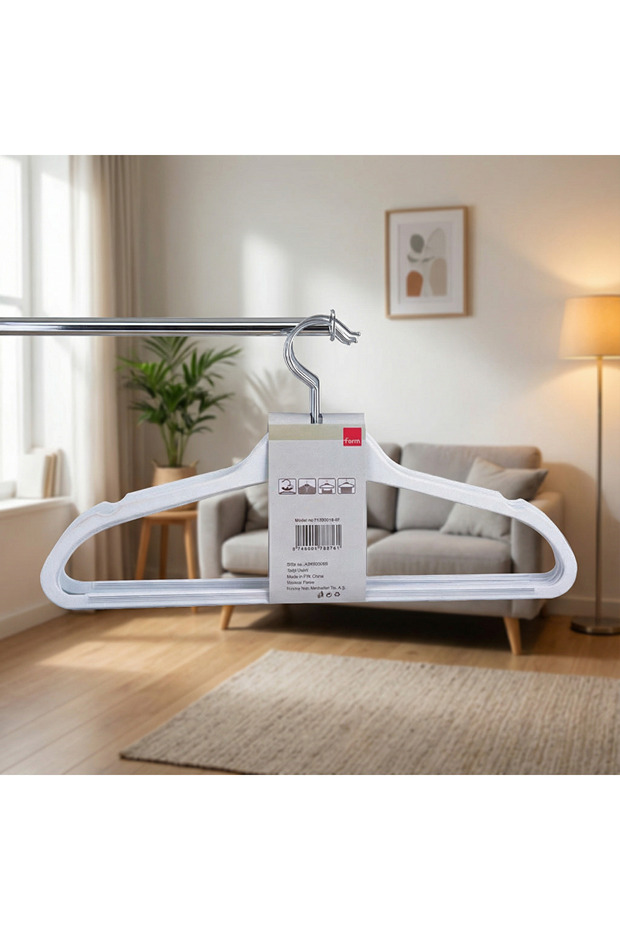 Soft Touch Askı 6 lı Beyaz - 2