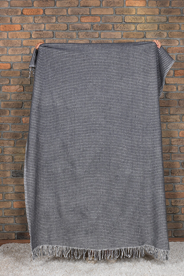 Carlos Tv Blanket Waffle Cotton (130X170 cm) Anthracite