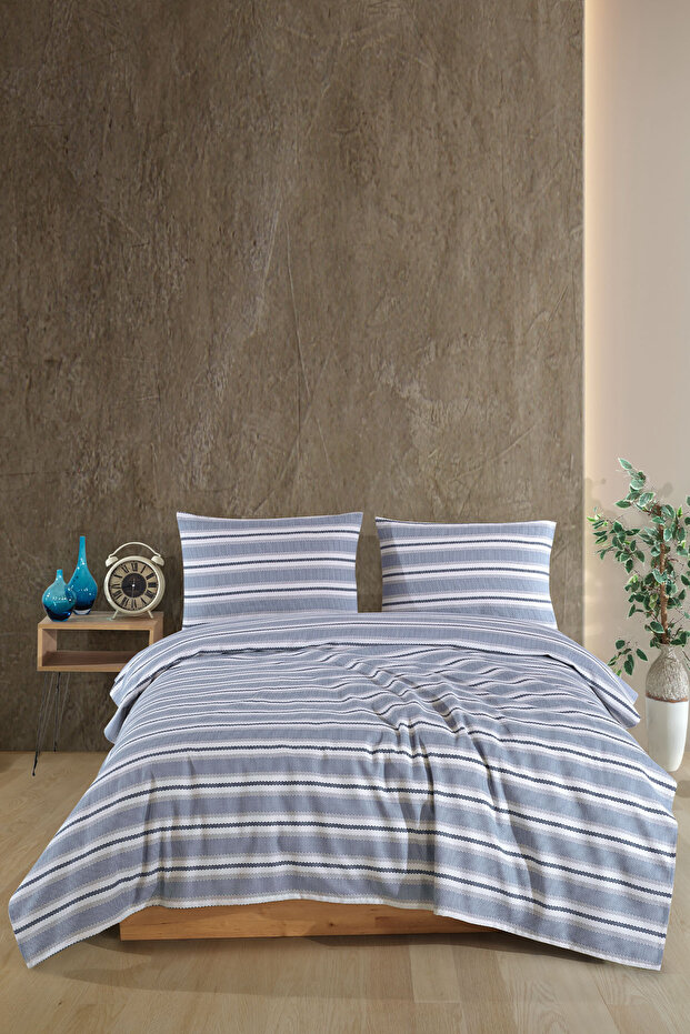 Scatt Pike Double (200X220 cm) Blue