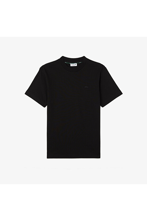 Erkek Relaxed Fit Bisiklet Yaka Siyah T-Shirt - 3