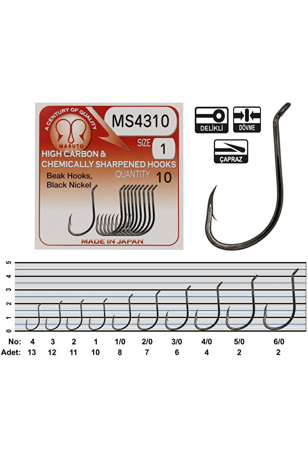 MS 4310 BN DELİKLİ OLTA İĞNESİ - 1