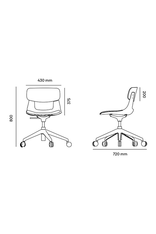 Lucrezia Çalışma Sandalyesi - 8