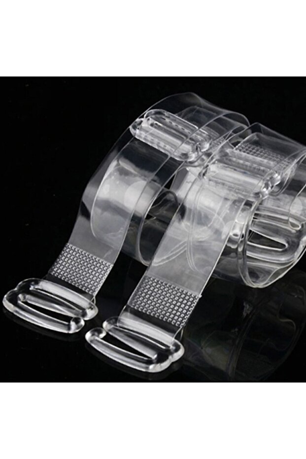 Transparent Bra Strap 1 Pair Strap Pack with Plastic Head - 1