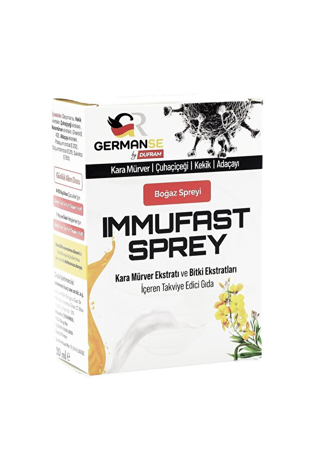 DUFRAM Immufast Sprey (Karamürver ekstratı içerir) - 7