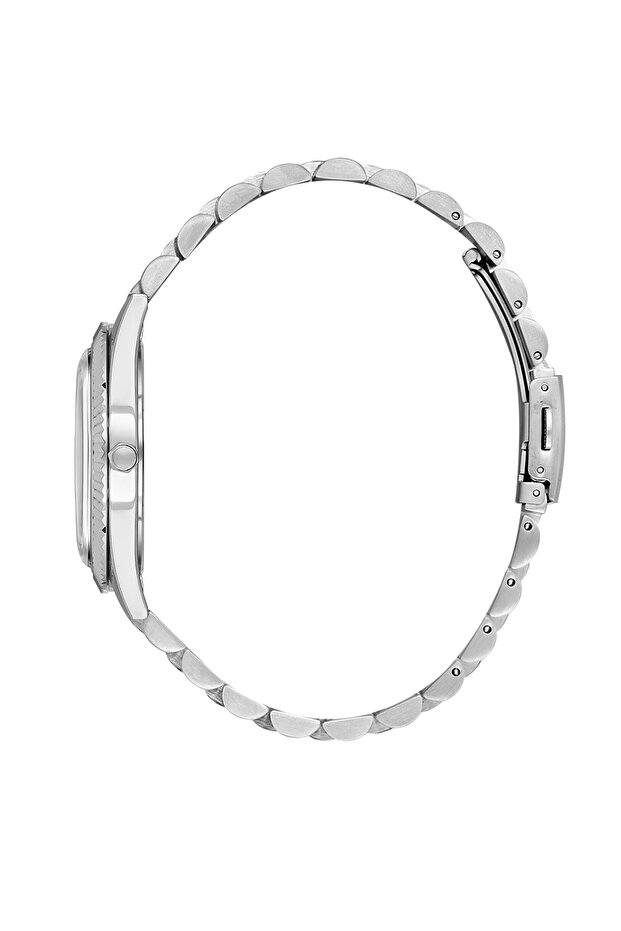 ساعة رجالية فاخرة من الفولاذ المقاوم للصدأ باللون الفضي DK.1.14139-2 - 2