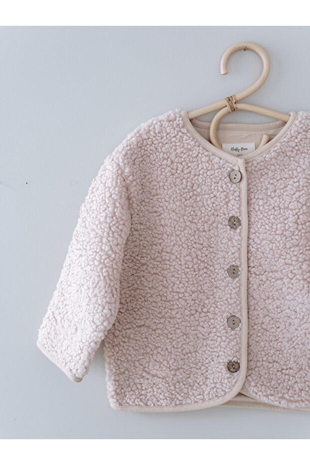 Teddy Çocuk Ceket - Bej - 4