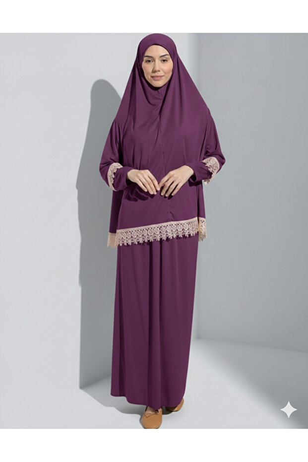 SELF TURBANED WOMEN'S PRAYER DRESS