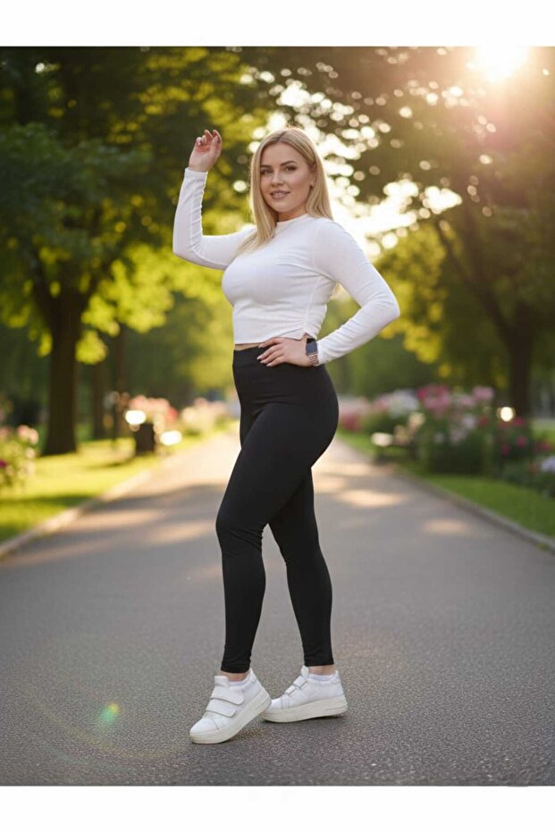 Women's Plus Size Battal Recovery High Waist Premium Fabric Leggings