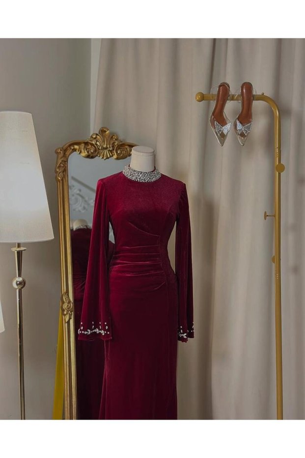فستان سهرة طويل 5332
