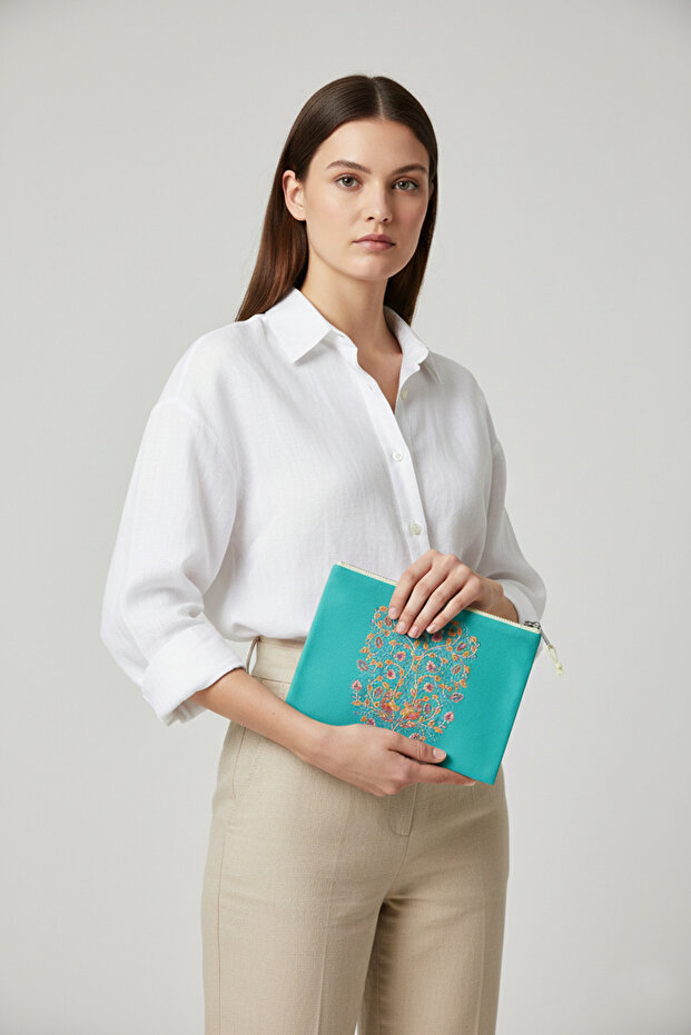 Patterned Makeup Bag - 2