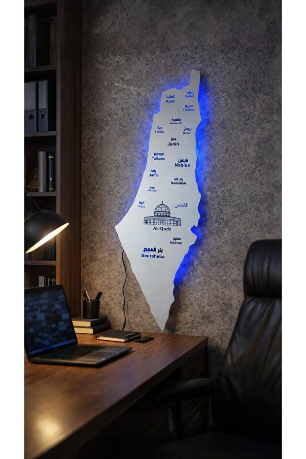 خريطة فلسطين المضيئة من البليكسي جلاس - 3