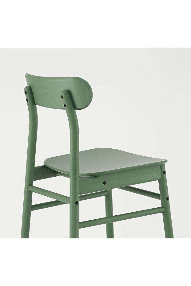 RÖNNINGE Ahşap Sandalye, Yeşil Renk 1 Adet - 6