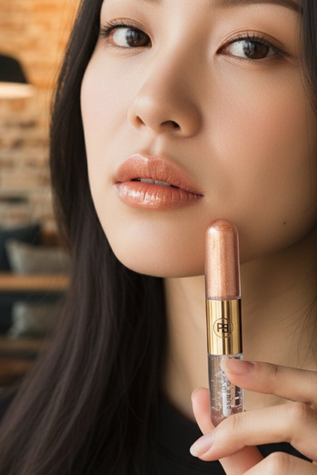 Lip Gloss & Oil - Long-lasting glossy lipstick - Reversible