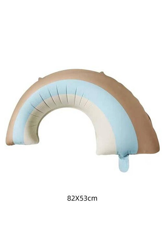 Blue Coffee Cream Rainbow Foil Balloon 82*44 cm