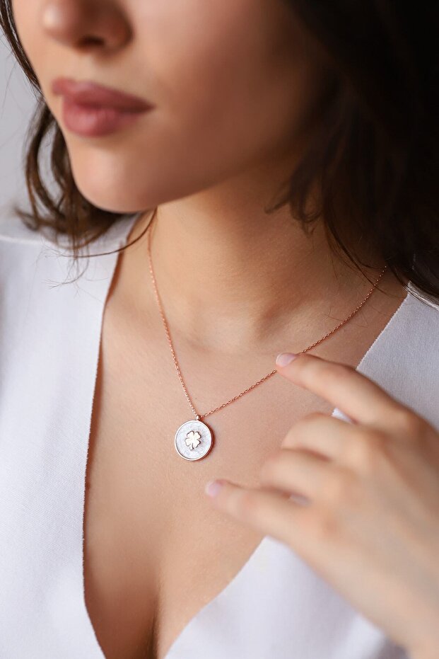 Yonca Kolye 925 Ayar Gümüş - 3