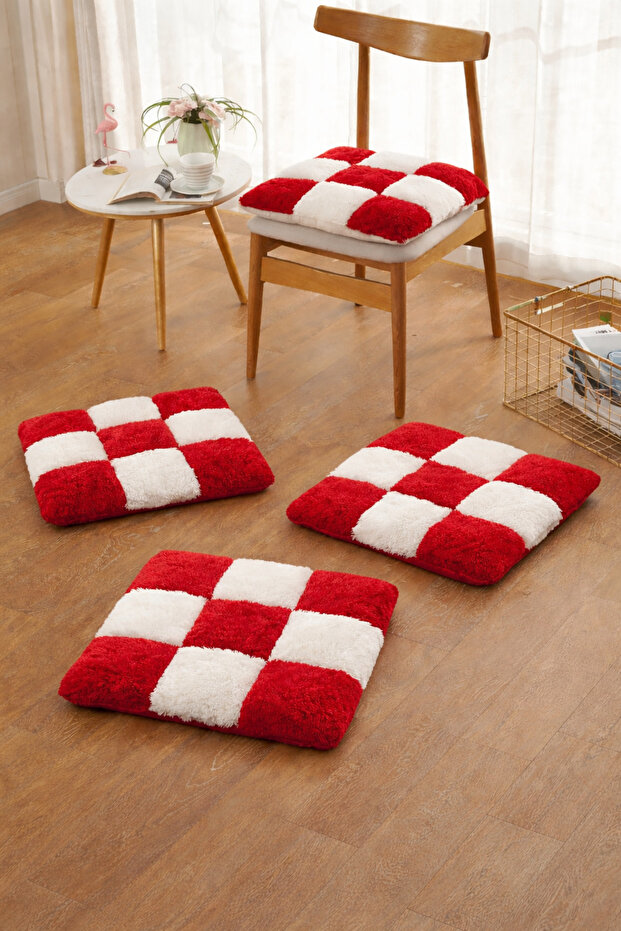 2 Adet peluş sandalye minderi 40 cm - 1