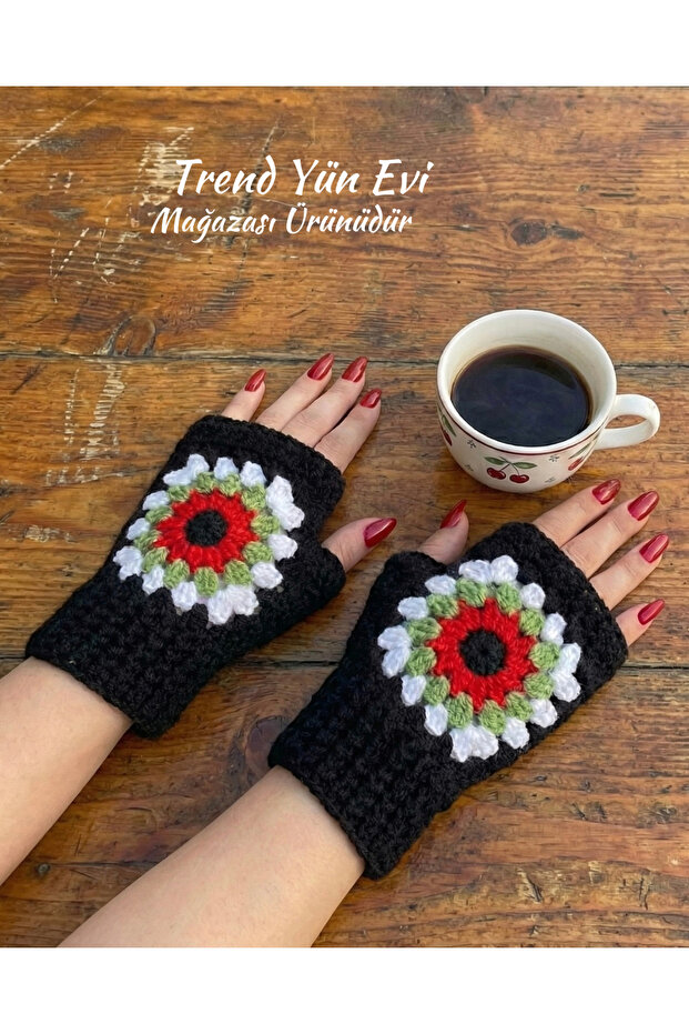 Örgü Parmaksız Eldiven - 1