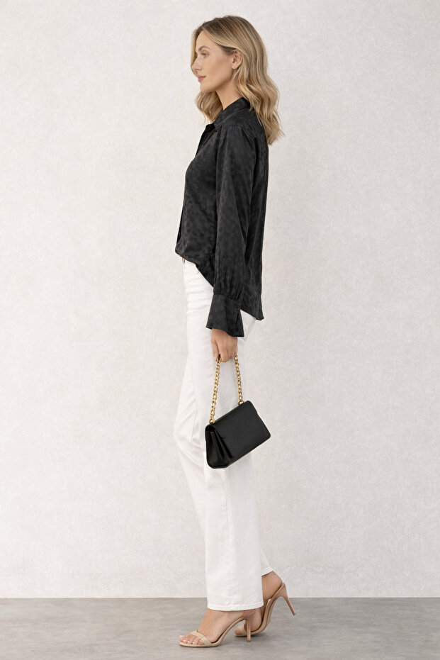 Жакардова блуза - 4