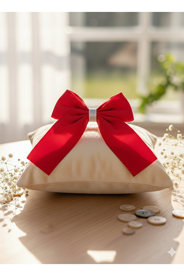 Red - White Bow Buckle - 6