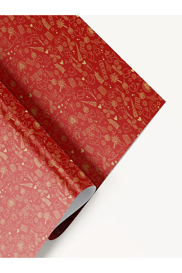 Ho Ho Ho Red Christmas Wrapping Paper – UAE-Themed Gift Wrap, 4 Premium Sheets (50 x 70 cm Each)