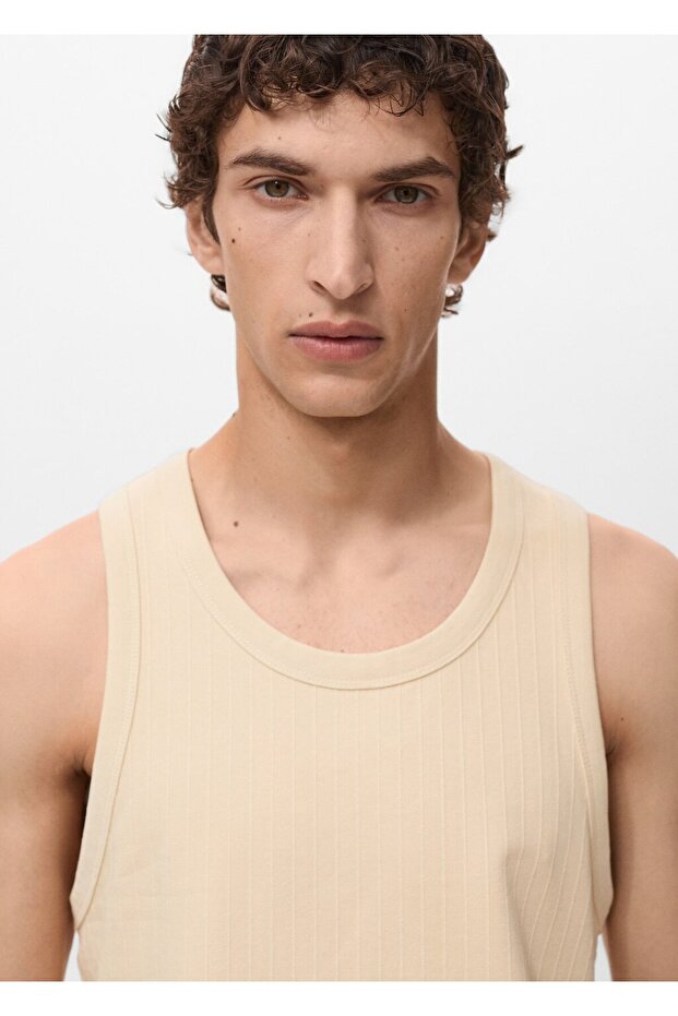 Askılı çizgili tişört - 6