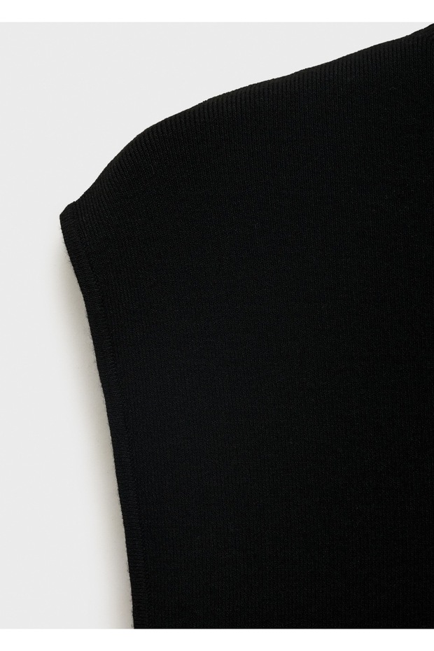 Perkins yakalı triko elbise - 7