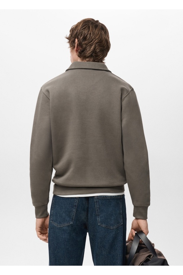 Regular kesim polo sweatshirt - 4