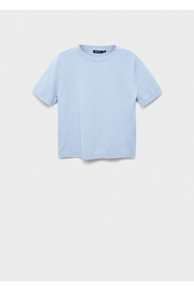 Kısa kollu yün kazak - 3